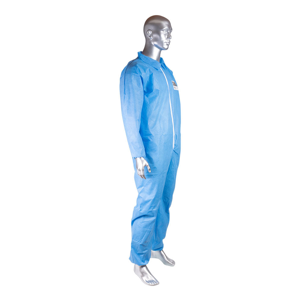 General Work Products PPCB1601 FR Blue Disposable Coveralls 25/CS