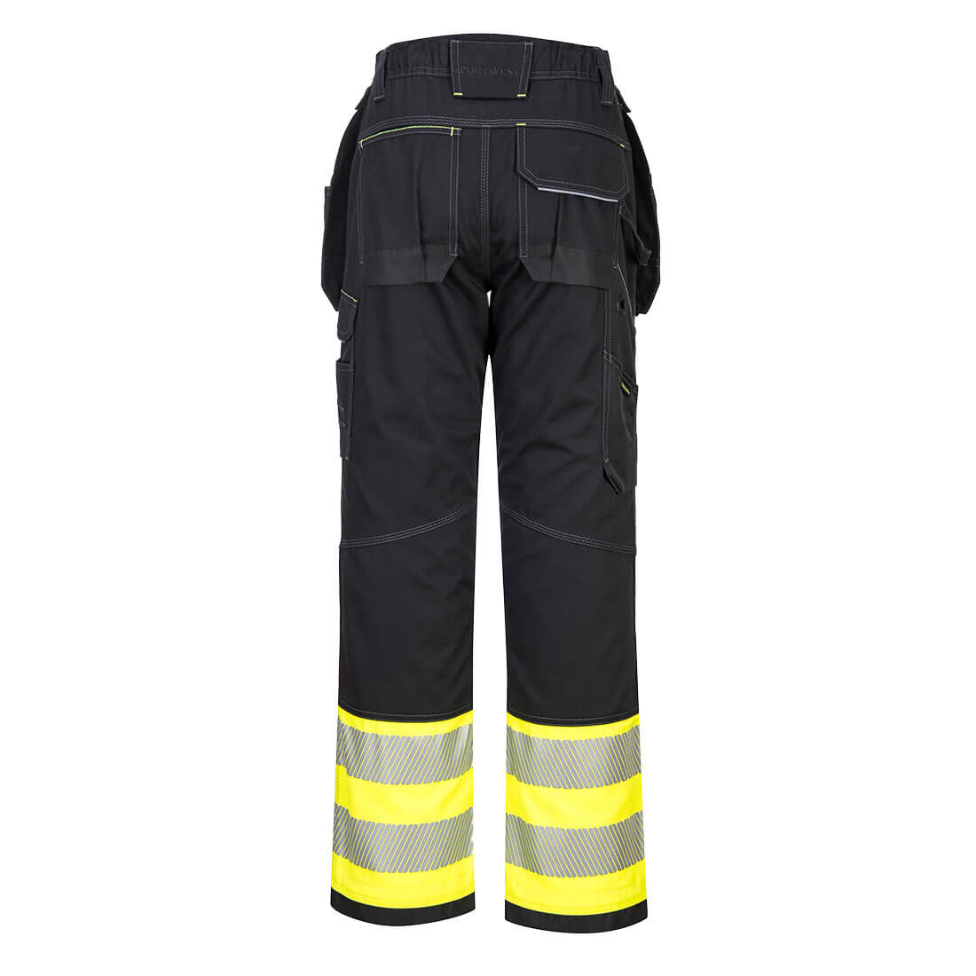 Portwest PW307 Hi-Vis Removable Holster Pants - Yellow/Black