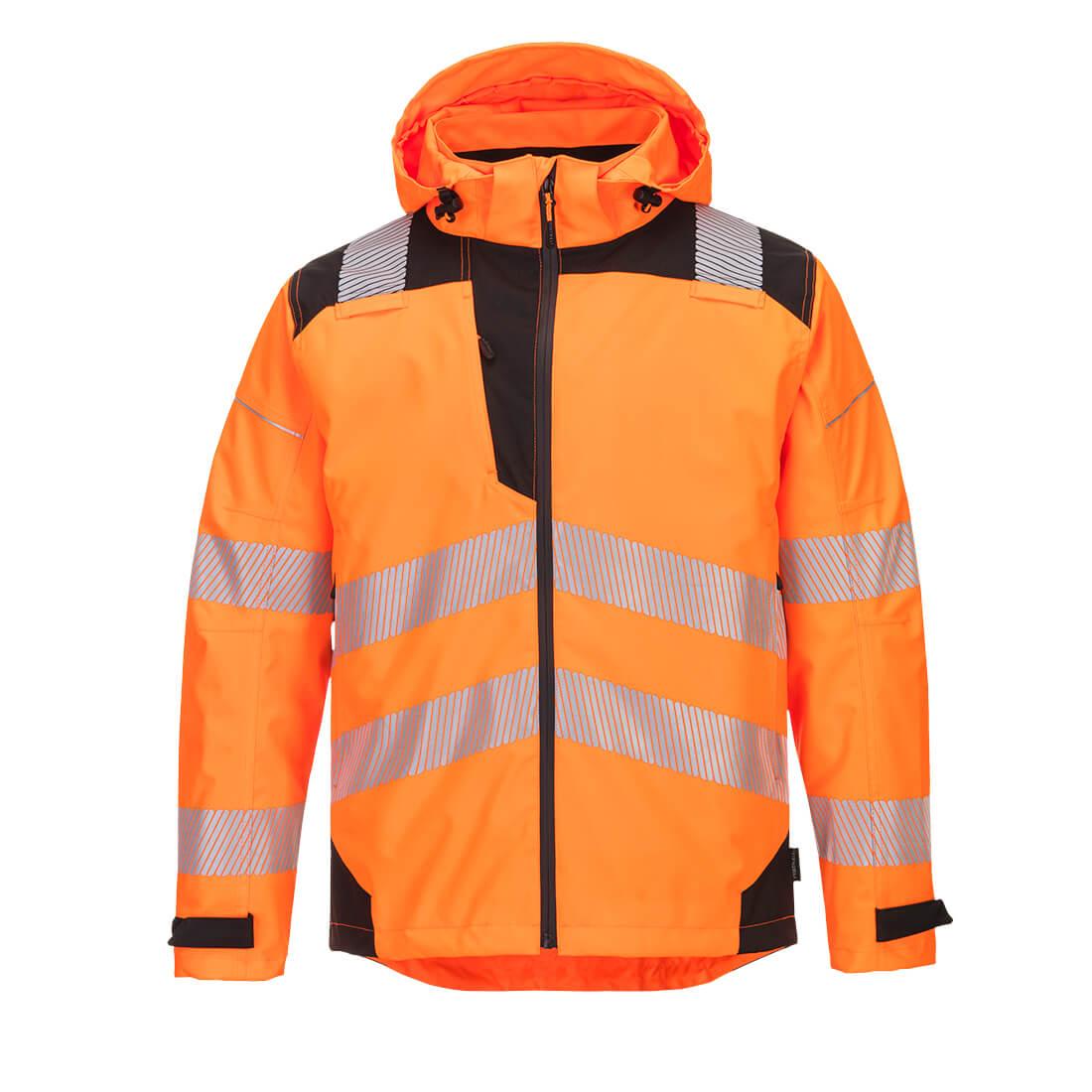 Portwest PW360 Hi-Vis Extreme Rain Jacket - Orange/Black