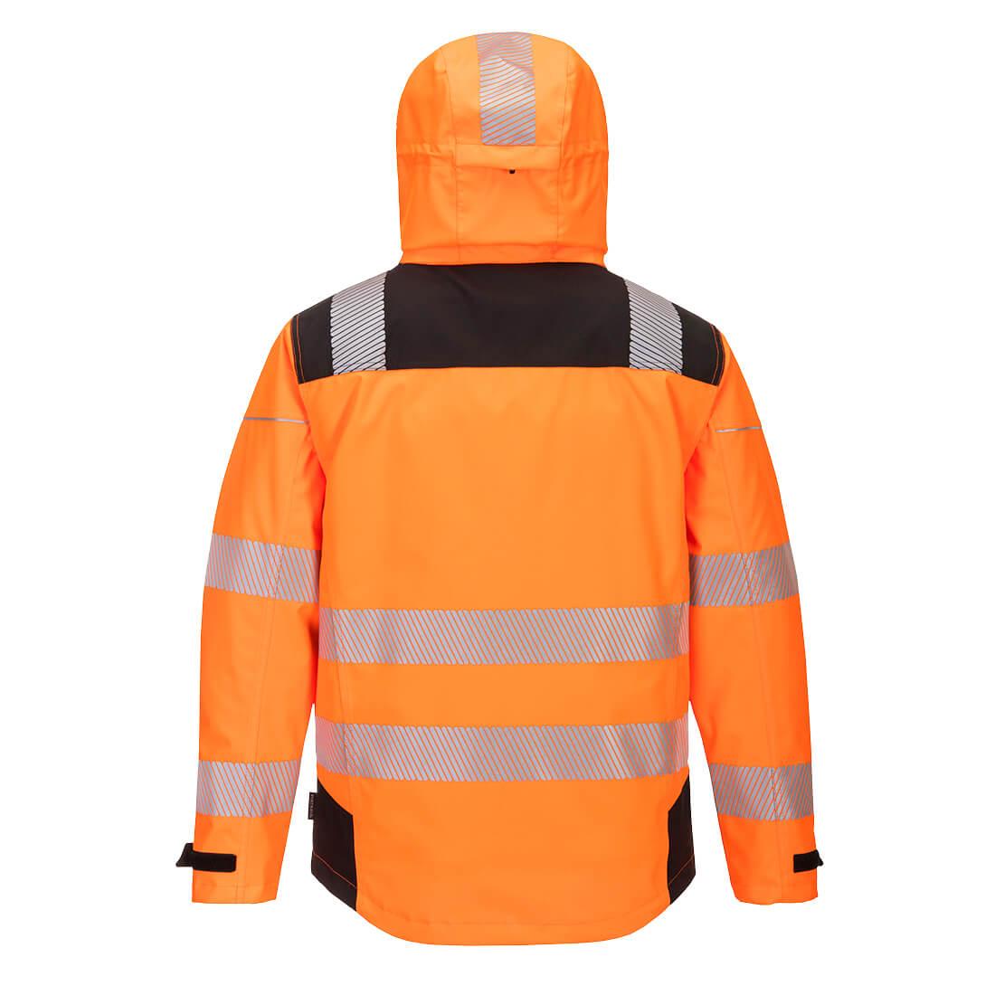 Portwest PW360 Hi-Vis Extreme Rain Jacket - Orange/Black
