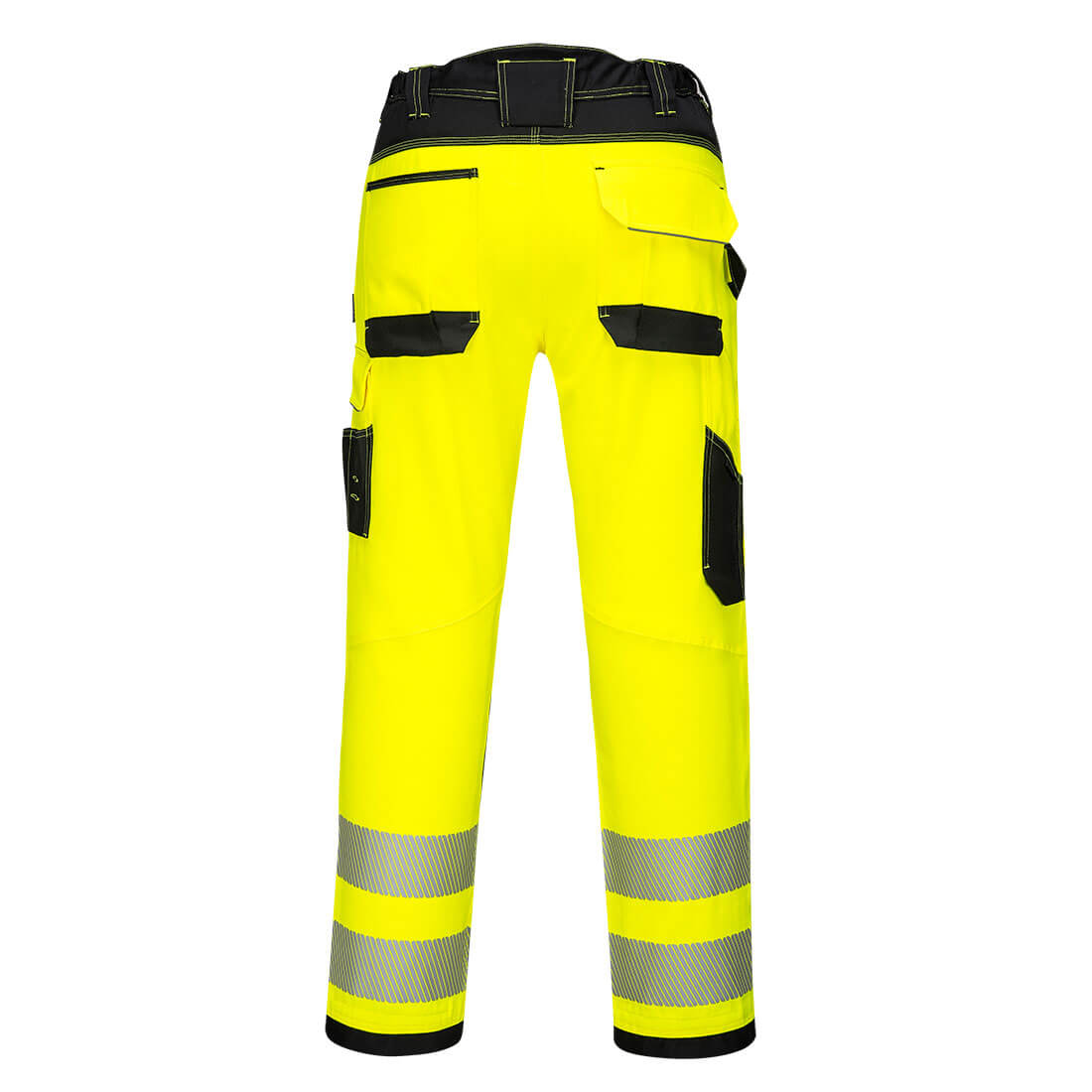Portwest PW385 Hi-Vis Women's Stretch Work Pants - Yellow/Black