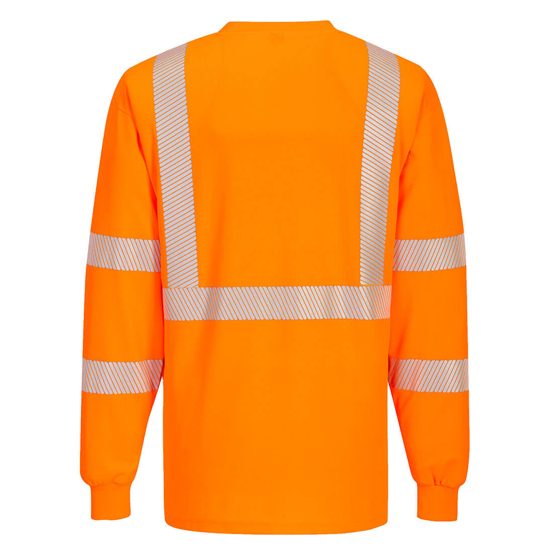 Portwest S195 Segmented Tape Long Sleeve T-shirt - Orange