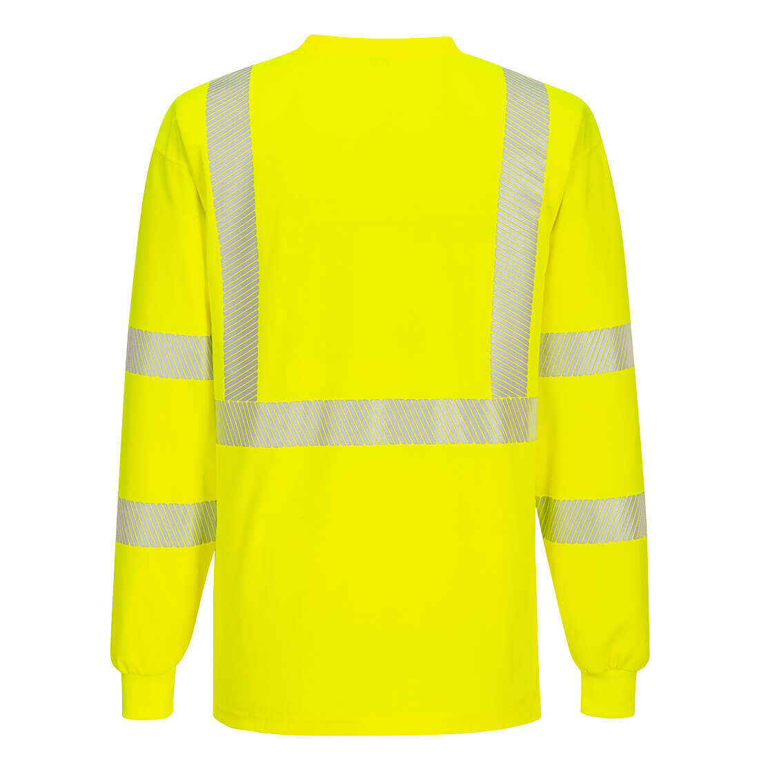 Portwest S195 Segmented Tape Long Sleeve T-shirt - Yellow