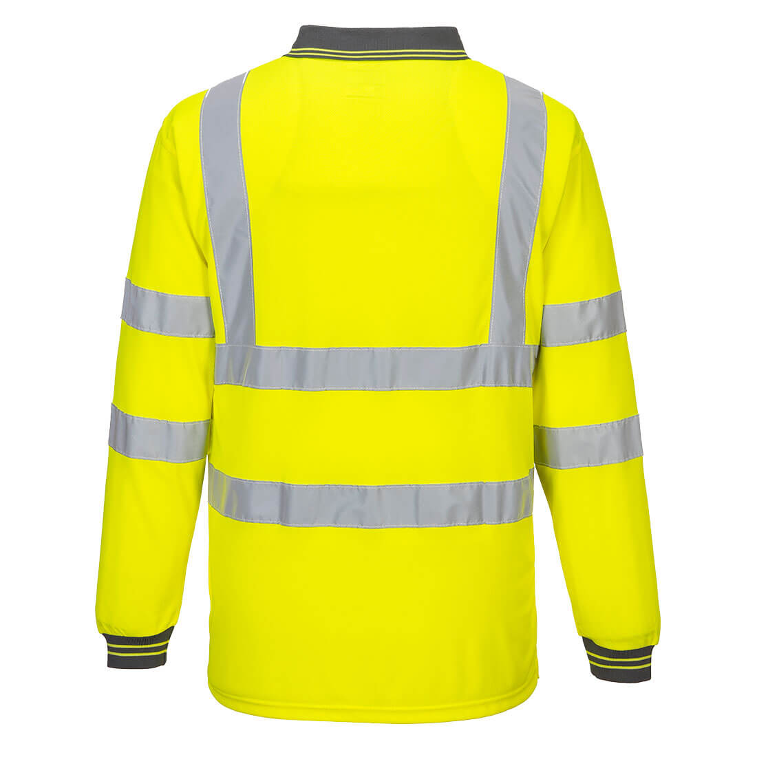 Portwest S277 Hi-Vis Long Sleeve Polo Shirt - Yellow