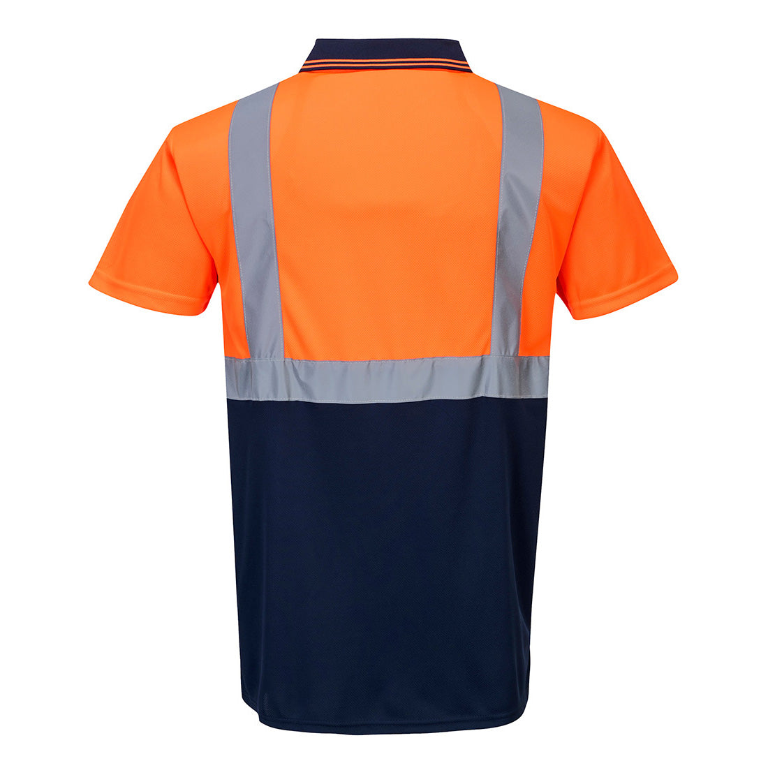 Portwest S479 Two-Tone Polo Shirt - Orange/Navy