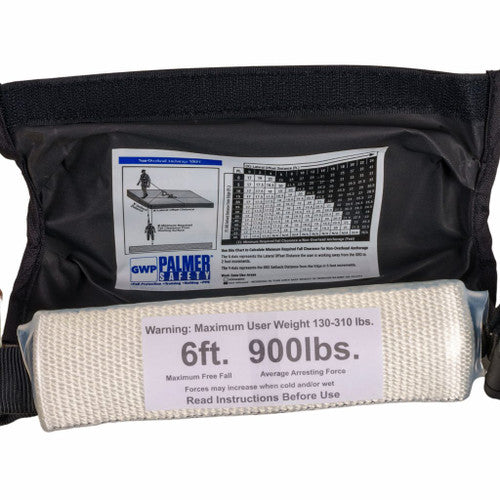 Palmer Safety MicroBEAST EDGE Twin 6' SRL-P Rebar Hook ANSI Class 2