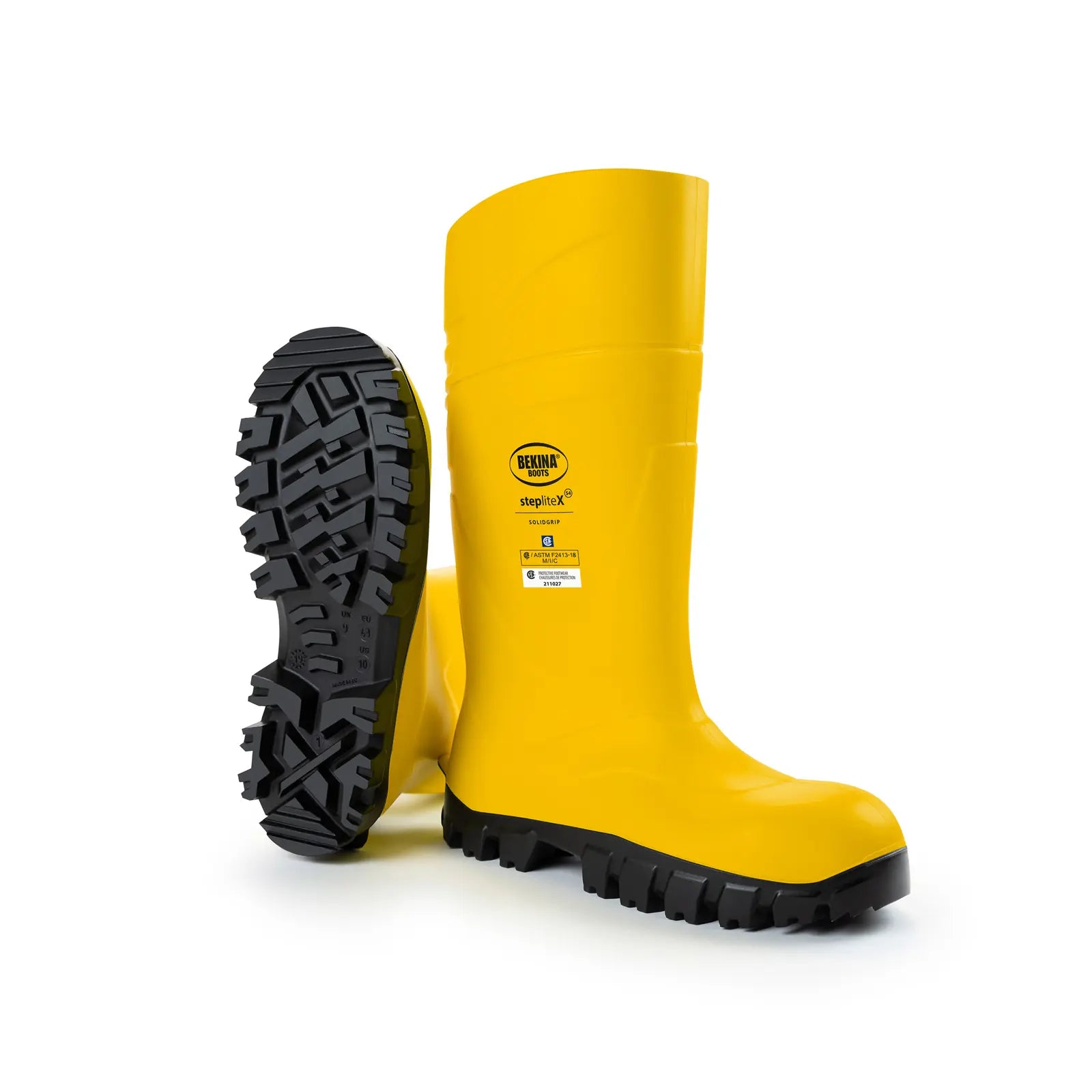 XAN3P/2080 StepliteX Solidgrip, Steel Toe Cap, Yellow-Black