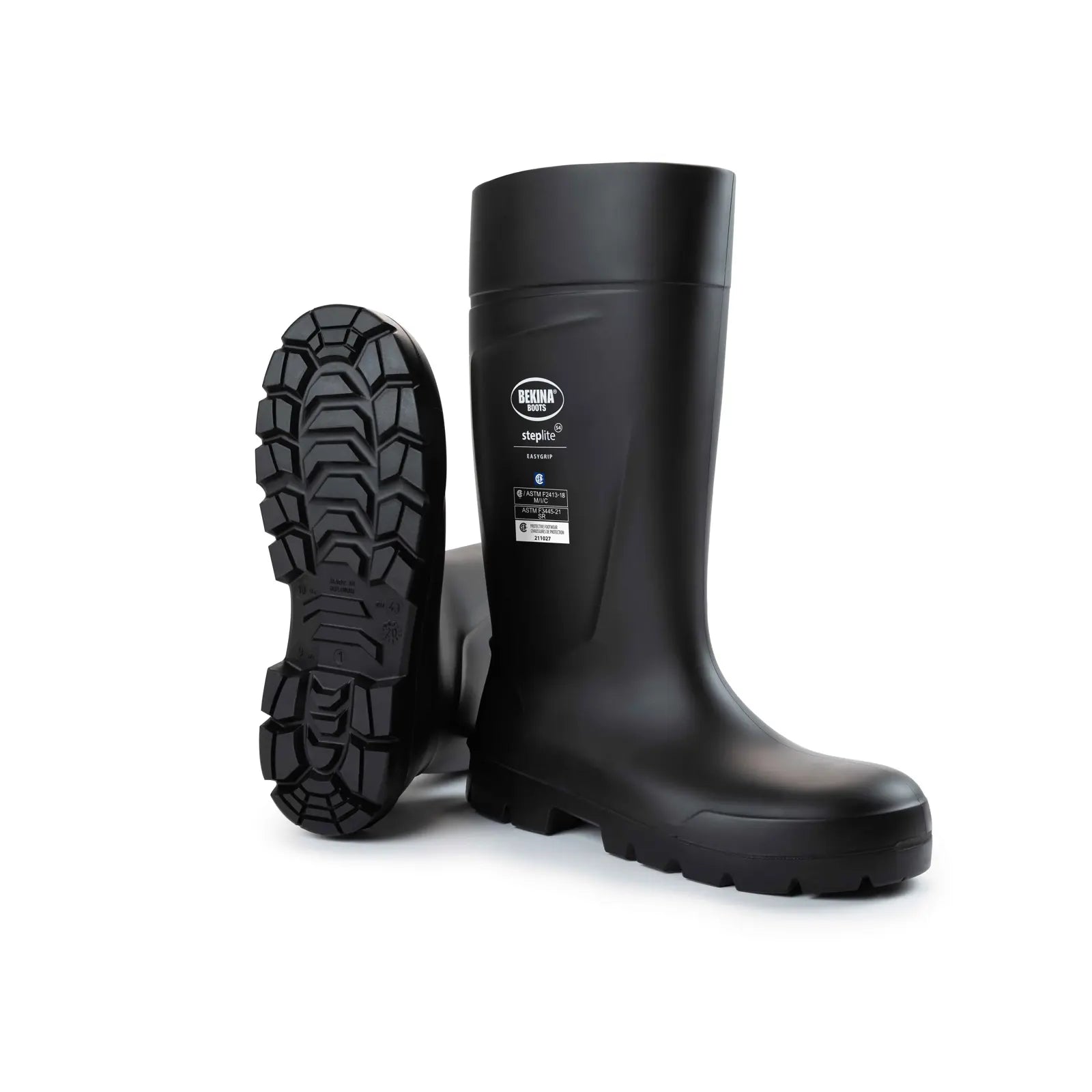PAN3P/8080 Steplite EasyGrip, Steel Toe Cap, Black-Black