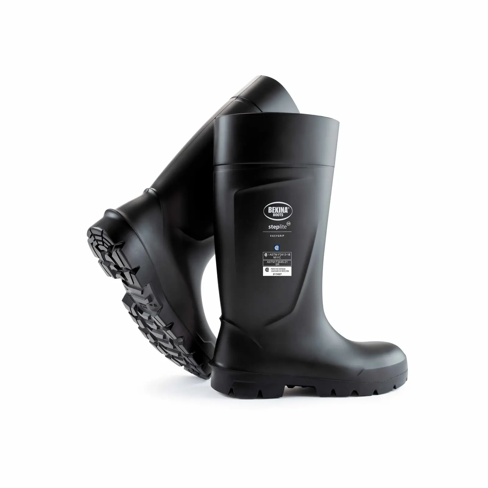 PAN3P/8080 Steplite EasyGrip, Steel Toe Cap, Black-Black