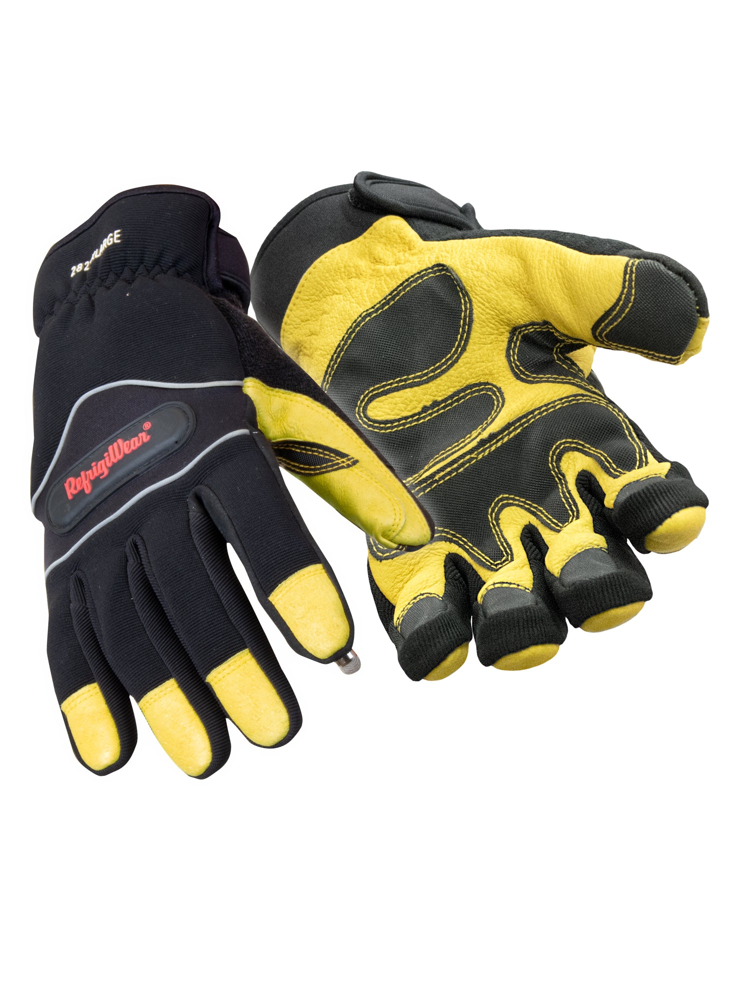 Refrigiwear T282 Insulated Abrasion Safety Glove with Touch-Rite Nib Gold/Black