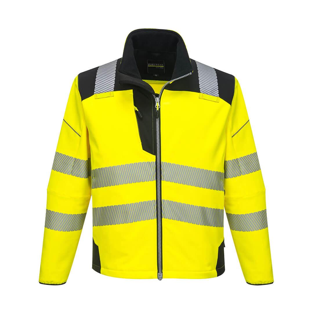 PW3 Hi-Vis Softshell Jacket - Yellow/Black