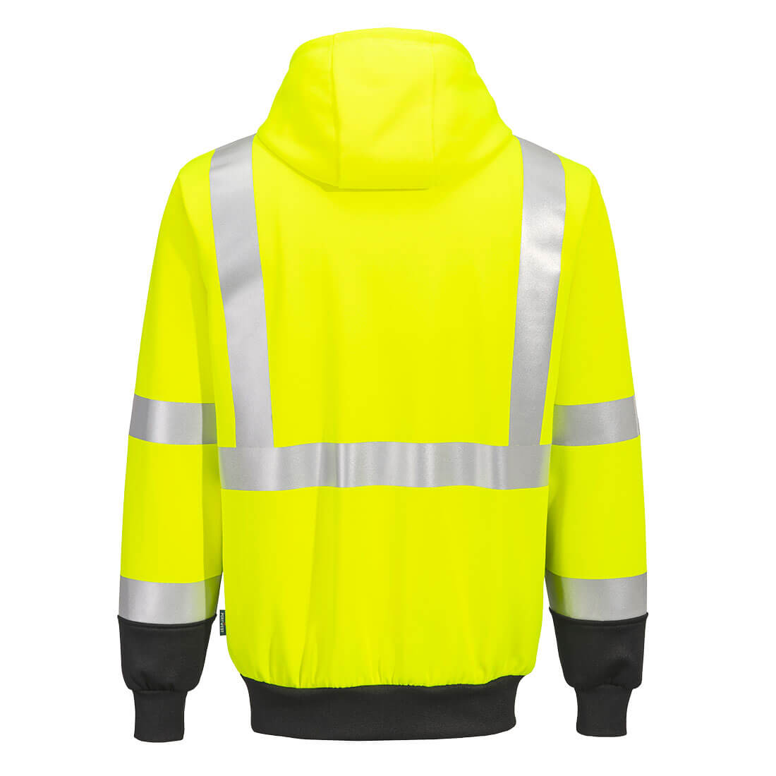 Portwest UB315 Hi-Vis Two-Tone Zipped Hoodie - Yellow/Black