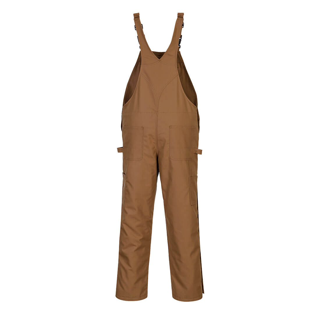 Portwest UFR49 DuraDuck Flame Quilt Lined Bib Overall - Brown