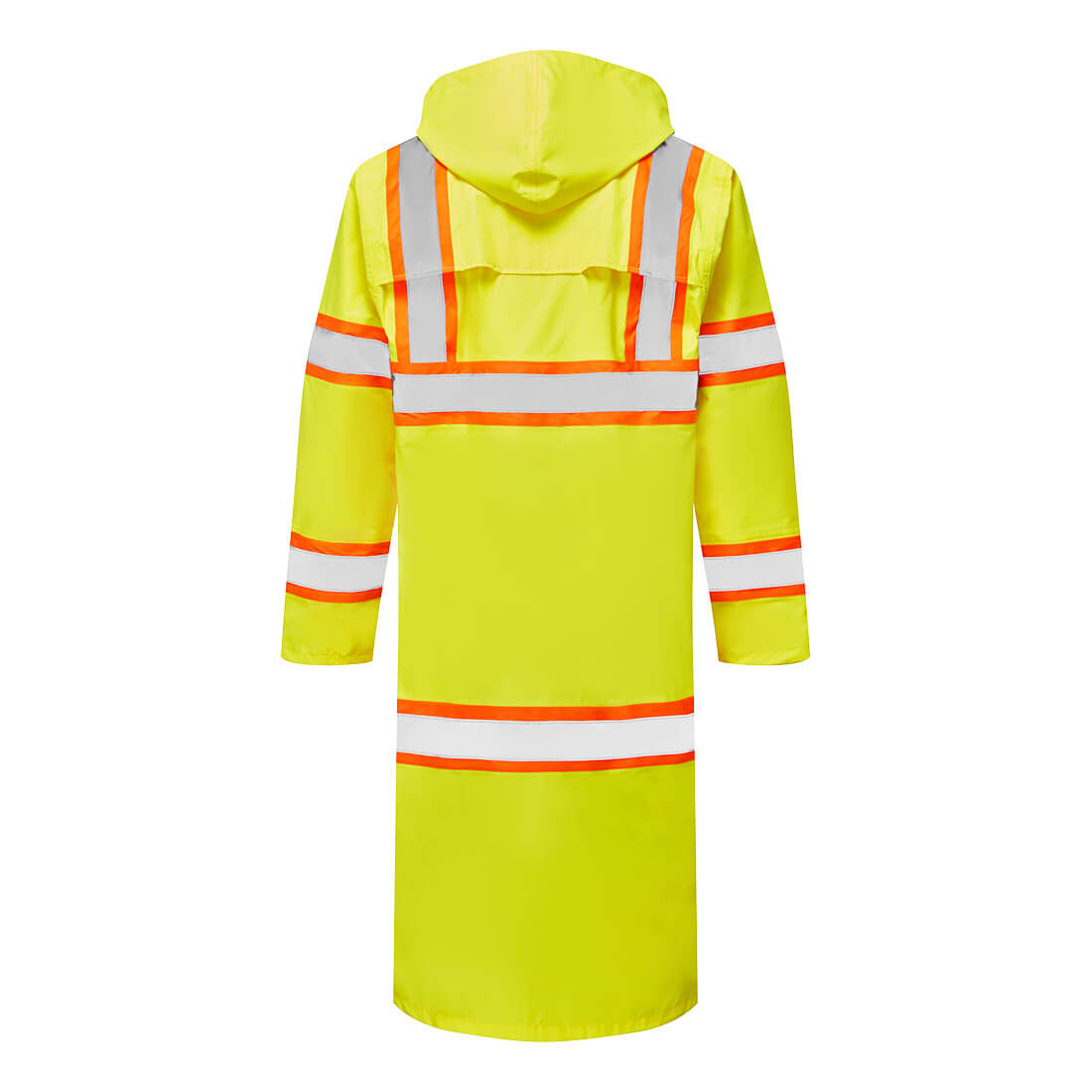 Portwest UH405 - Hi-Vis Contrast Tape Rain Coat 48"
