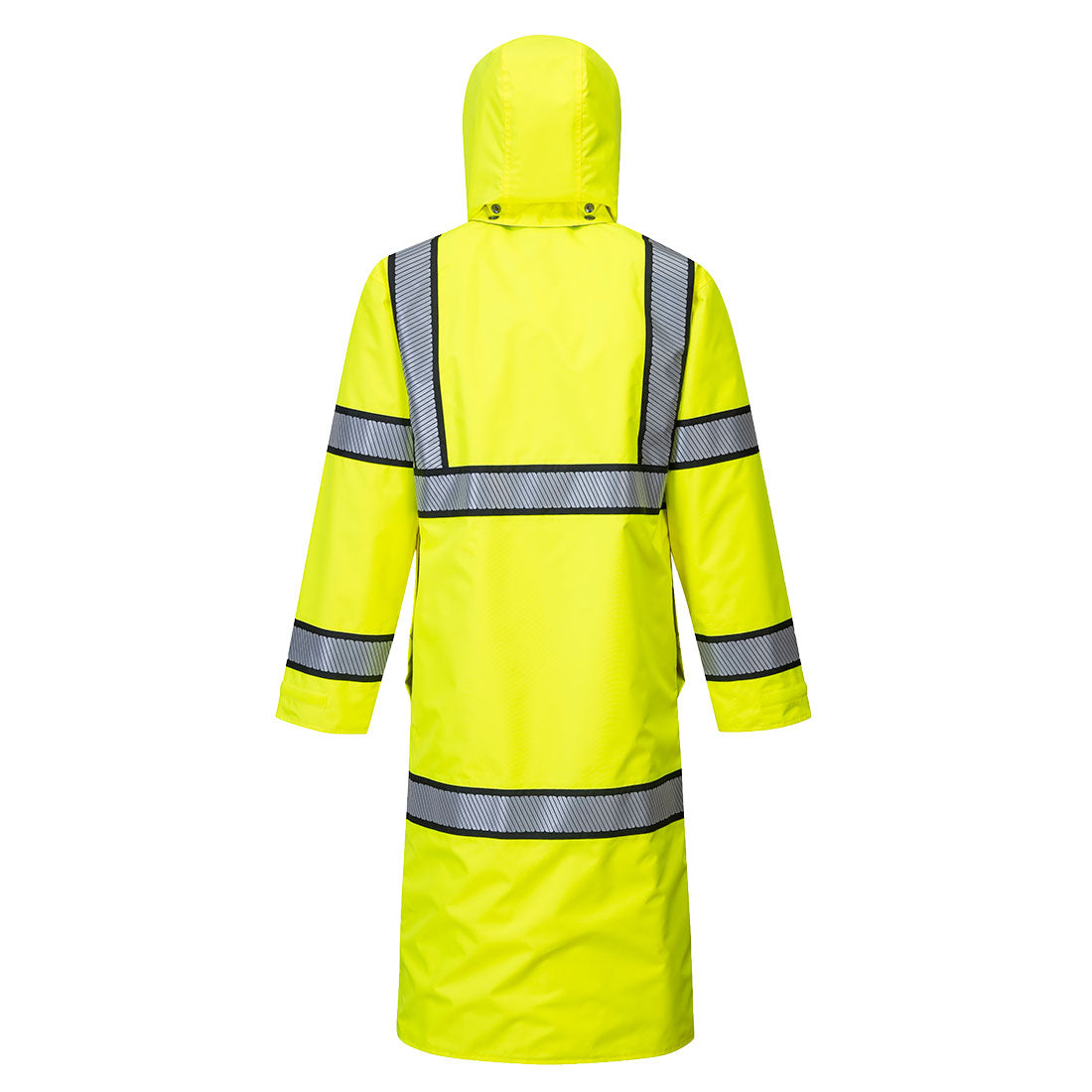 Portwest UH447 Hi-Vis Reversible Rain Coat 48 - Yellow/Black
