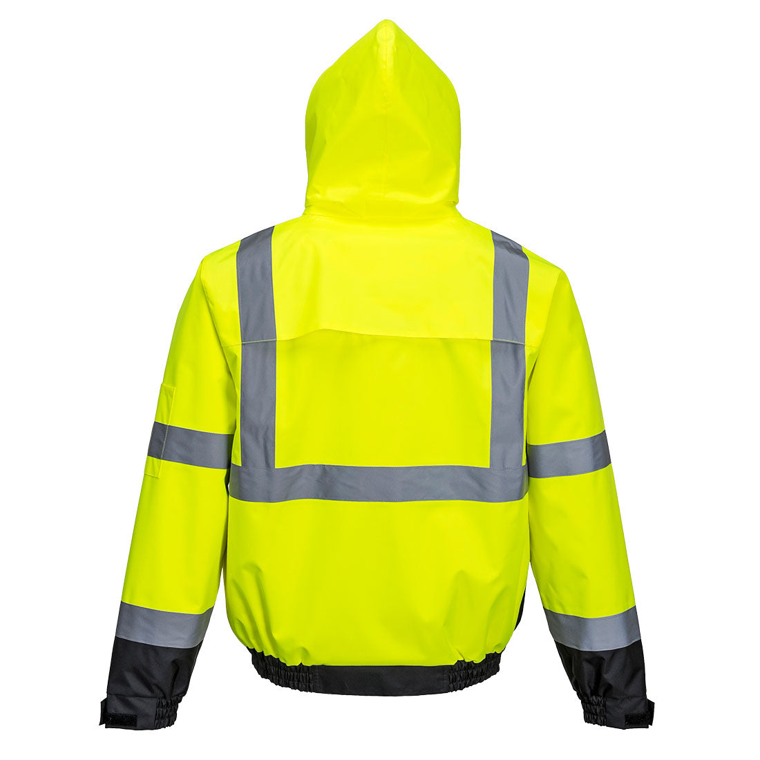 Portwest US364 Hi-Vis Premium 2-in-1 Bomber - Yellow/Black