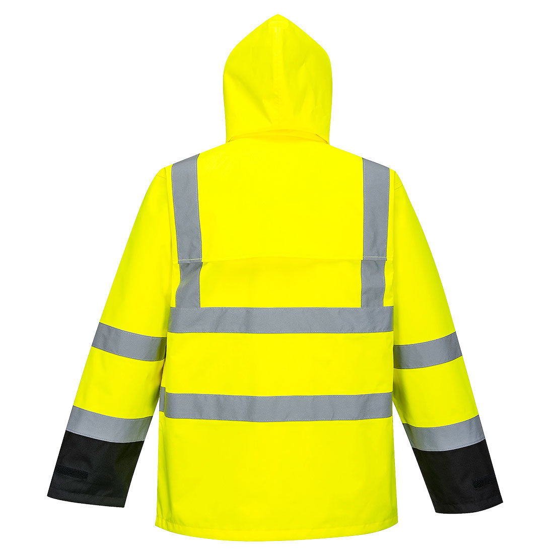 Portwest US366 Hi-Vis Contrast Rain Jacket - Yellow/Black