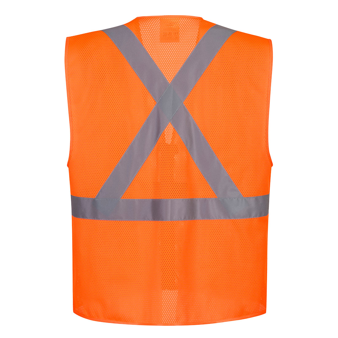 Portwest US370 Atlanta X Back Hi-Vis Vest - Orange 12/PK