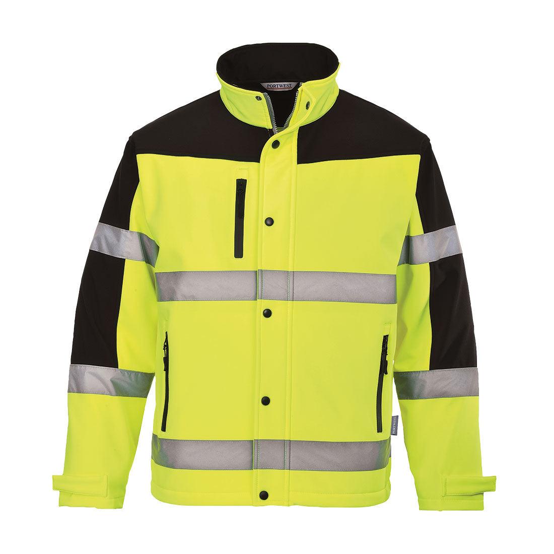Two-Tone Softshell Jacket (3L) - Yellow/Black
