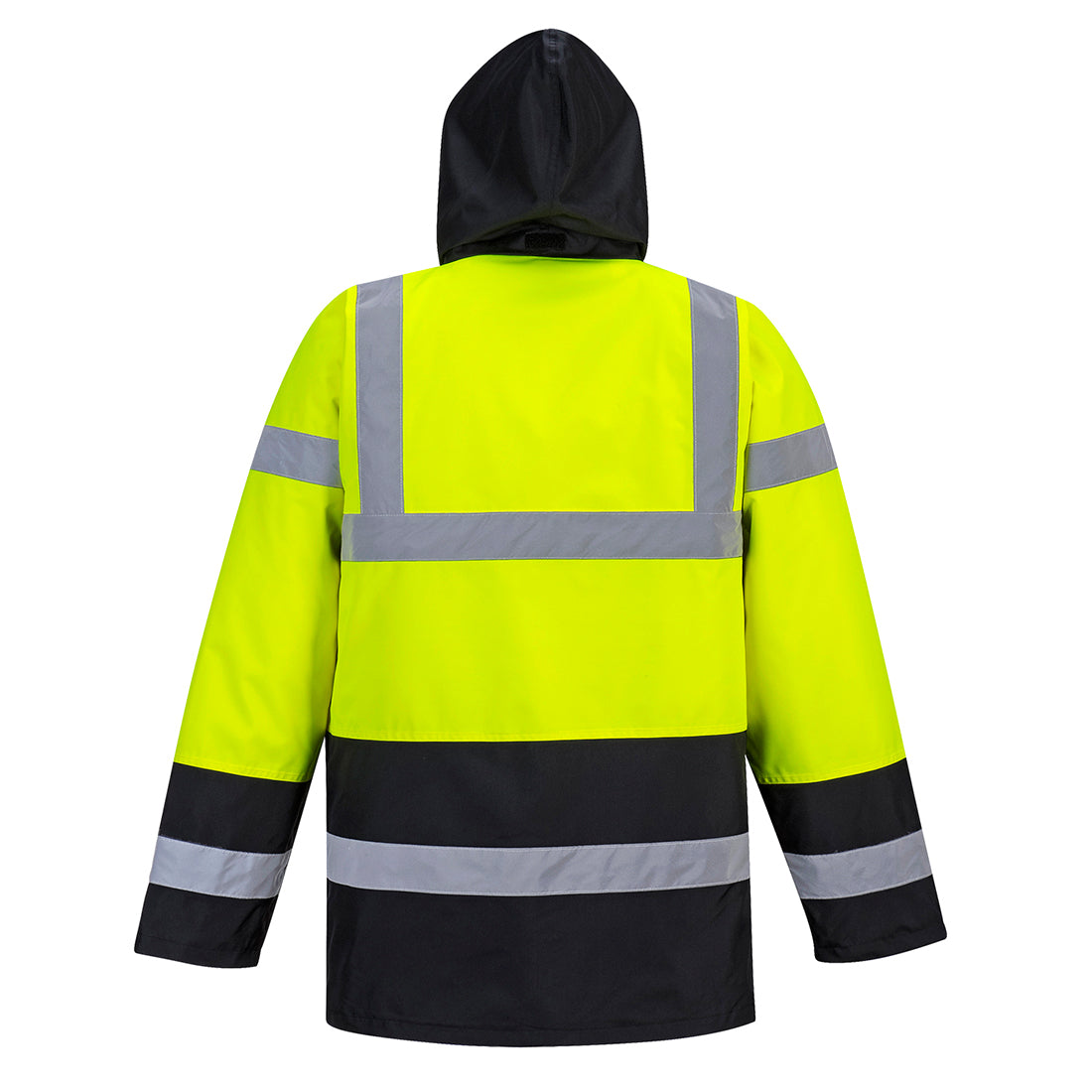Portwest US466 Hi-Vis Contrast Traffic Jacket - Yellow/Black