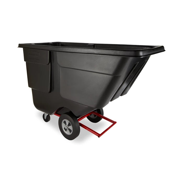 Rubbermaid FG131400BLA Rotomolded Tilt Truck, Utility Duty, 1 Cubic Yard, Black