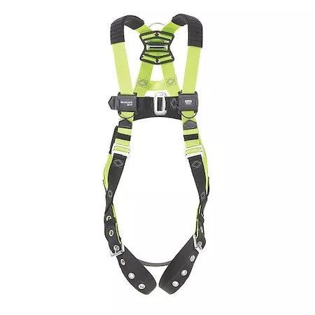 Honeywell Miller H5IS311102 H500 Industry Standard Full-Body Harness, Back/Front D-Rings, Universal, Mating Chest/Tongue Leg Buckles, No Pads, IS3