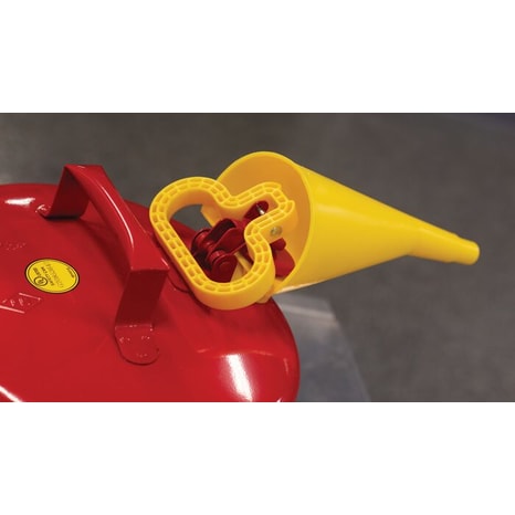 Eagle UI50FS-5 Gallon Steel Safety Can for Flammables, Type I, Flame Arrester, Funnel, Red