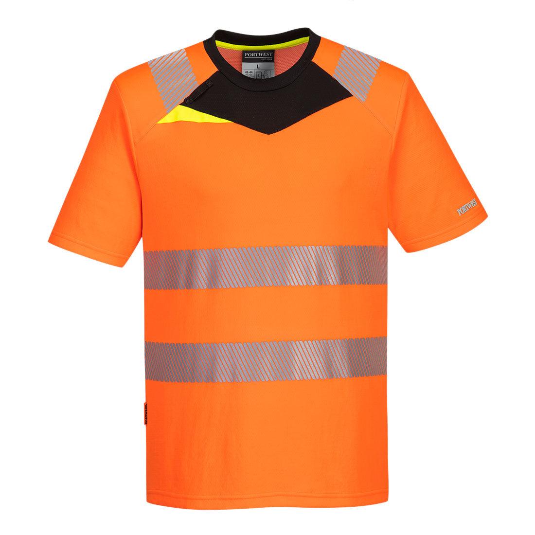 DX4 High Viz T-Shirt - Orange/Black