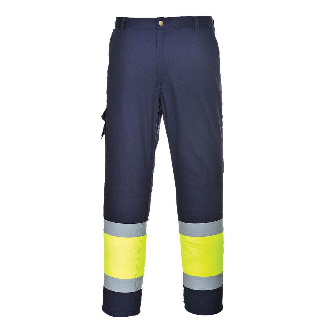 Hi-Vis Two-Tone Pants - Yellow/Navy
