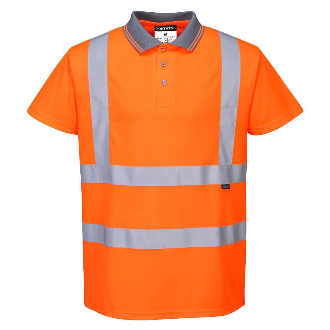 Hi-Vis Polo Shirt S/S - Orange
