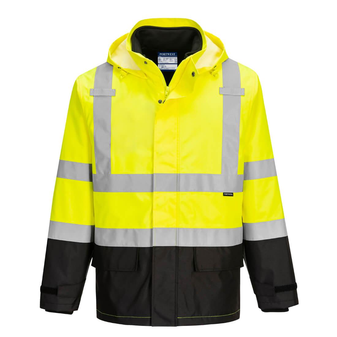 Hi Vis 3-in-1 Contrast Jacket - Yellow/Black