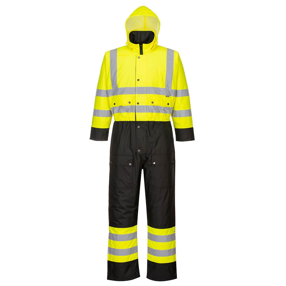 Hi-Vis Contrast Coverall - Yellow/Black