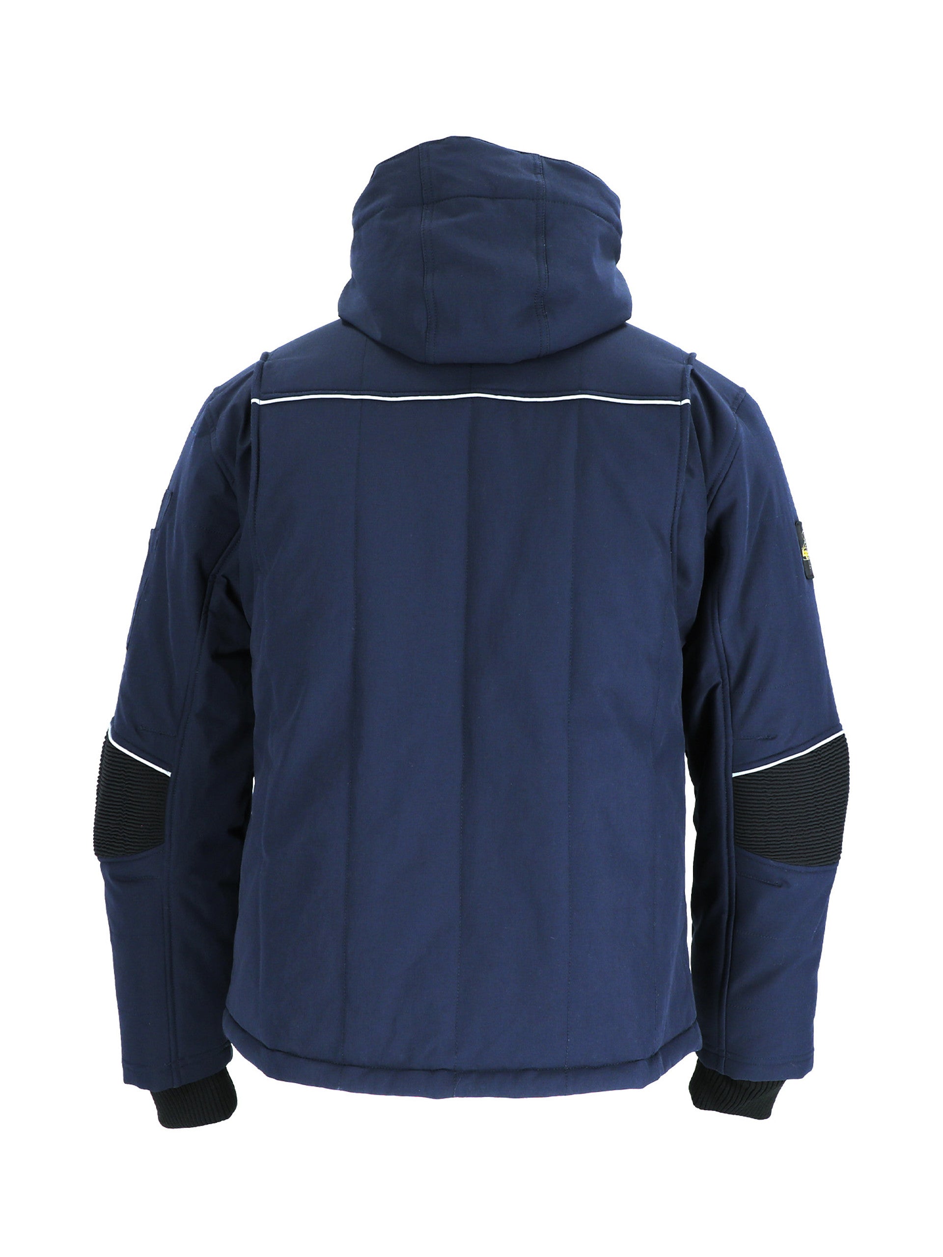 8754 54 Gold Hooded Utility Jacket Navy
