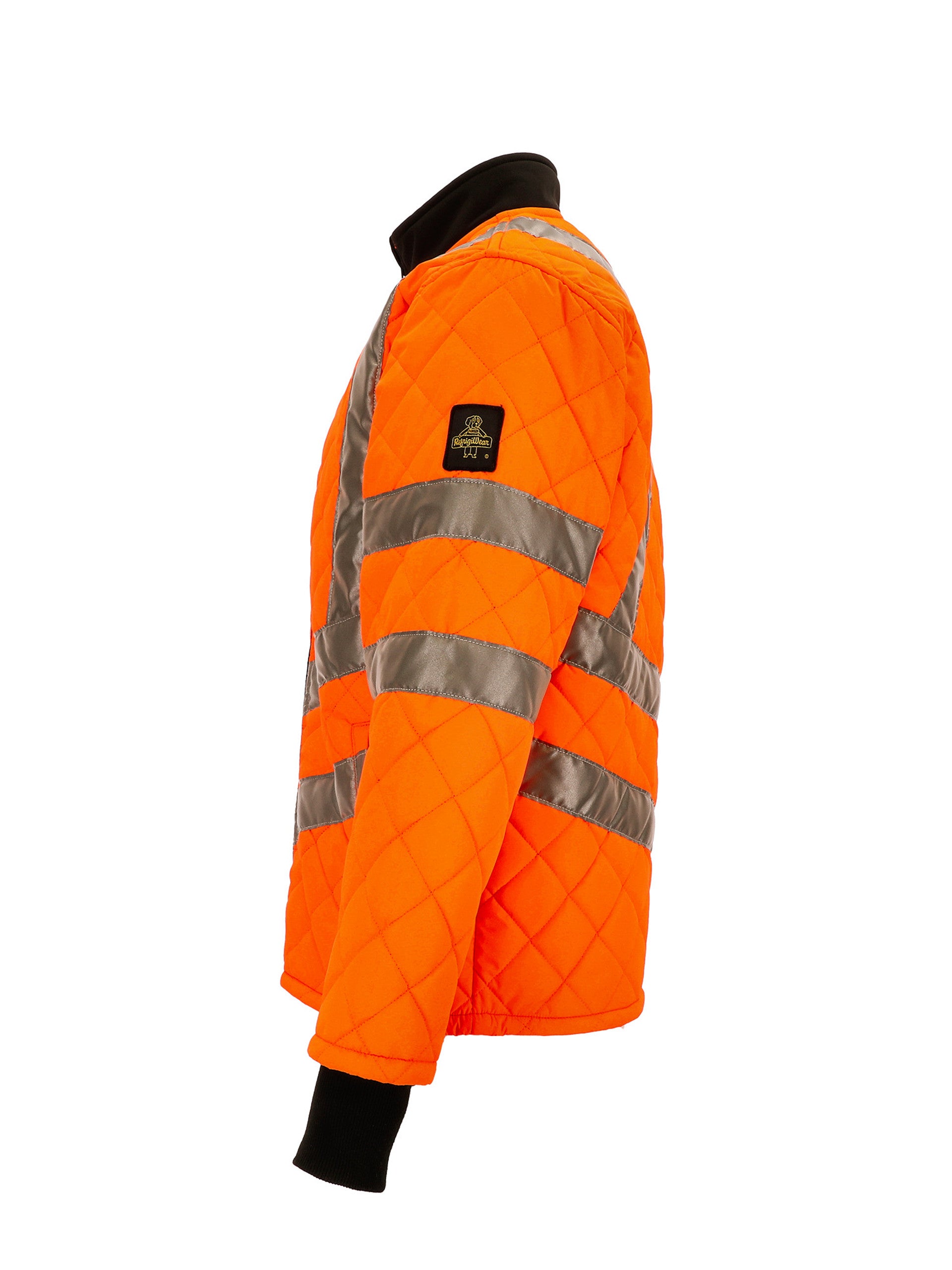 8730 HiVis Diamond Quilted Jacket Orange