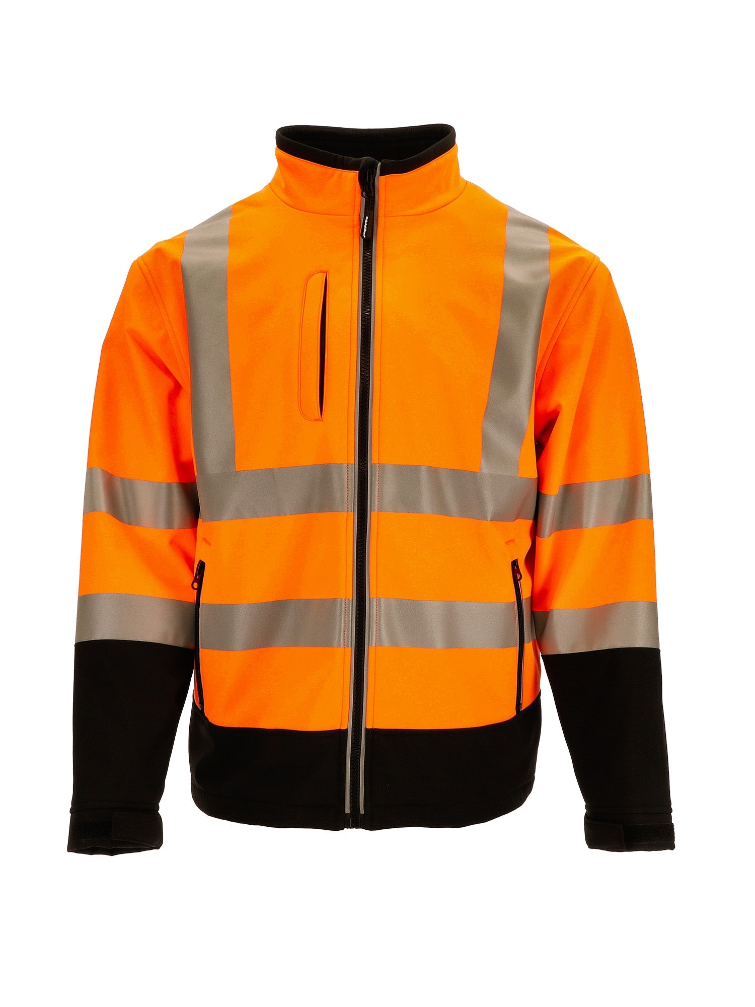 9291 HiVis Softshell Jacket Black/Orange