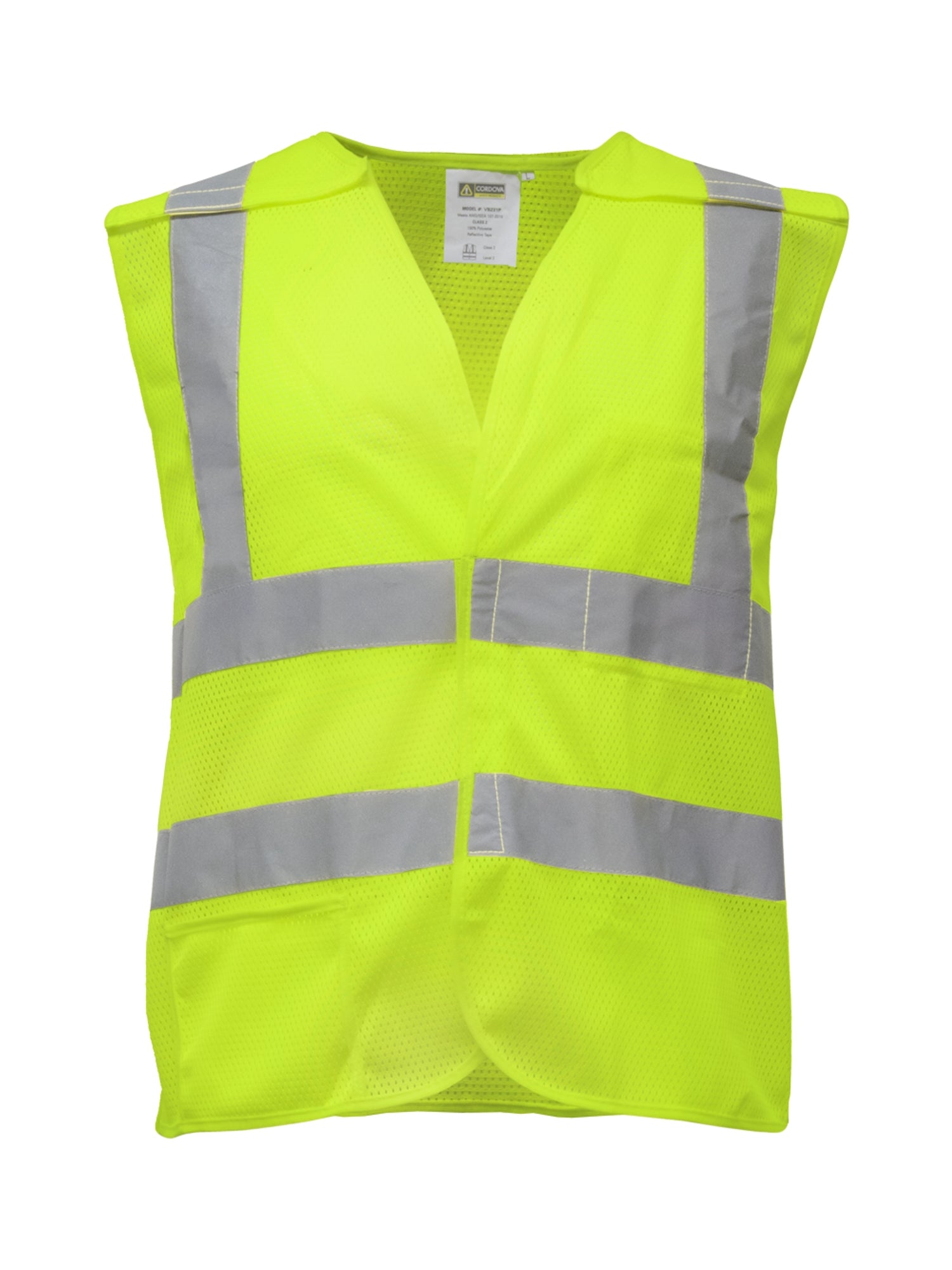 197 Break Away Mesh Safety Vest Lime