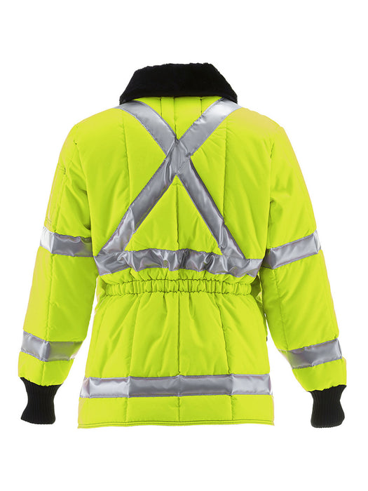 342L2 HiVis  Iron-Tuff® Jackoat™ with Reflective Tape Lime/Silver