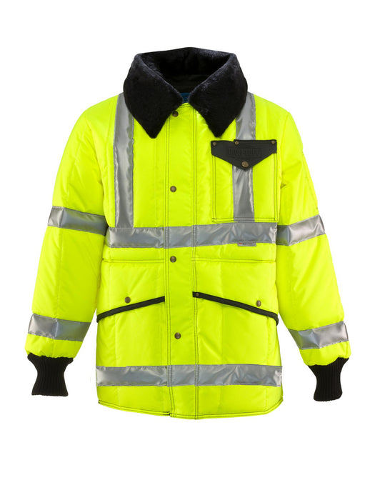 342L2 HiVis  Iron-Tuff® Jackoat™ with Reflective Tape Lime/Silver