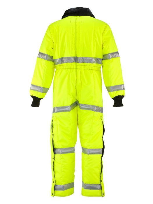 344HVL2 HiVis Iron-Tuff® Coveralls with Reflective Tape Lime