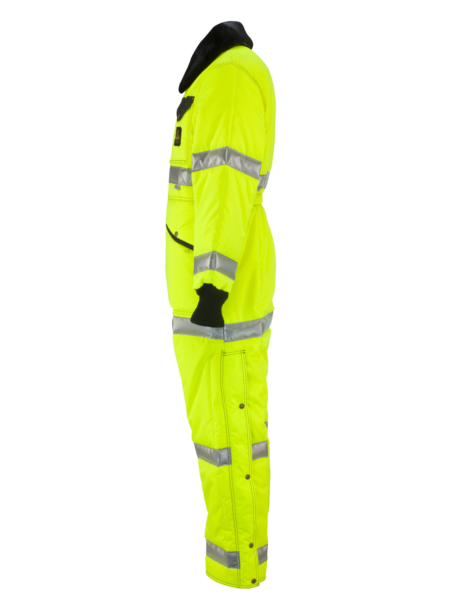 344HVL2 HiVis Iron-Tuff® Coveralls with Reflective Tape Lime