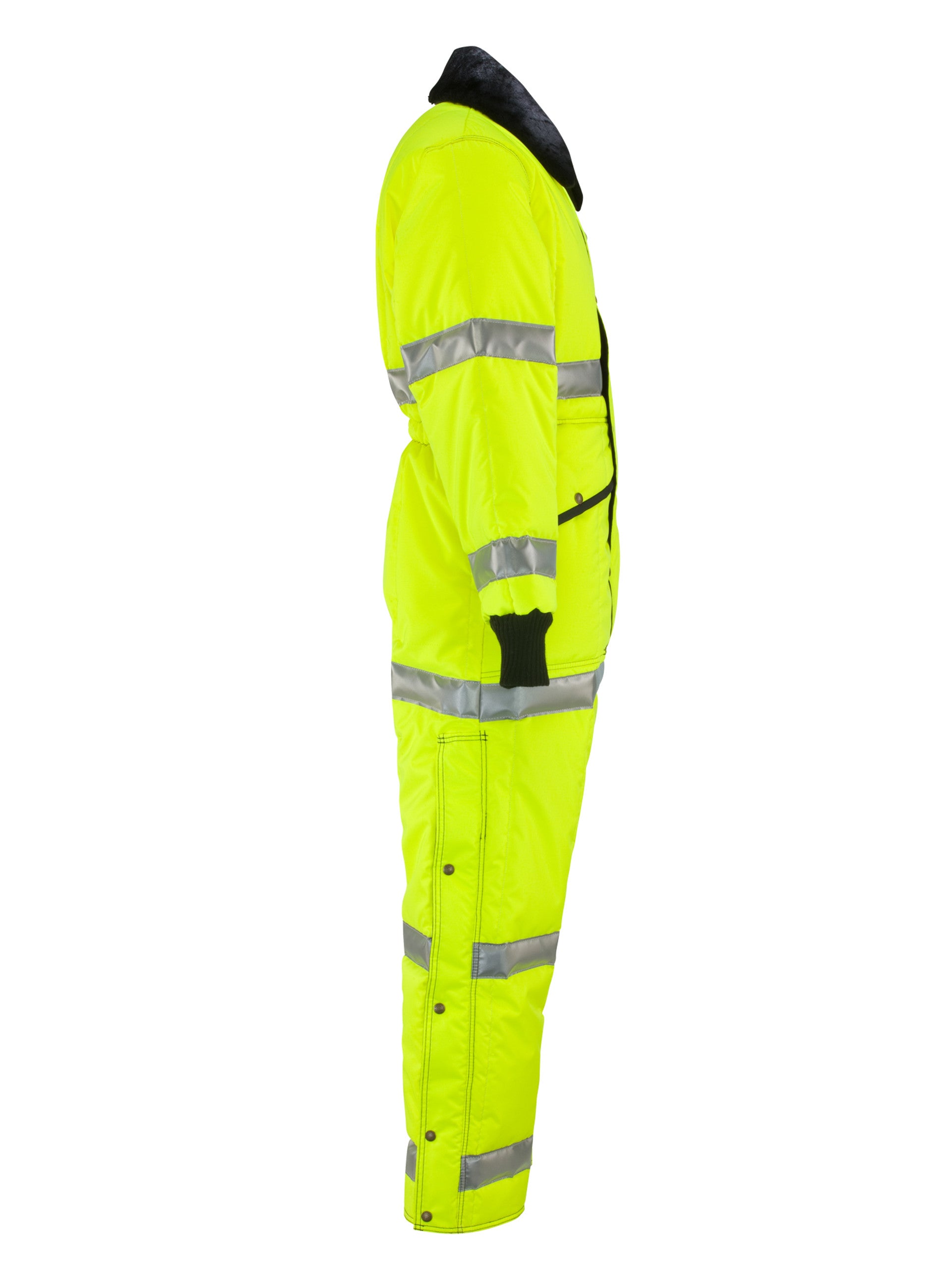 344HVL2 HiVis Iron-Tuff® Coveralls with Reflective Tape Lime