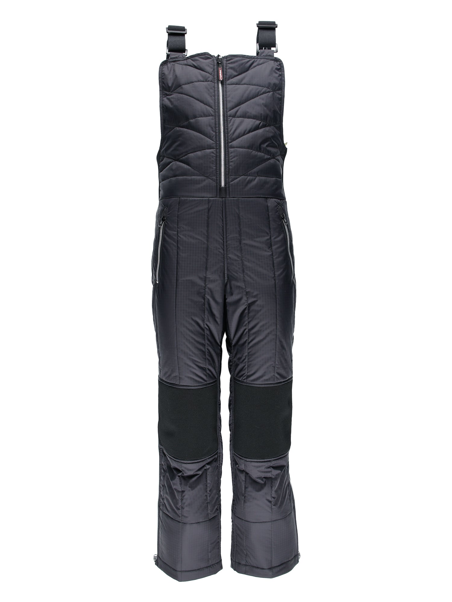 425 Women's Diamond Quilted Bib Overalls Black