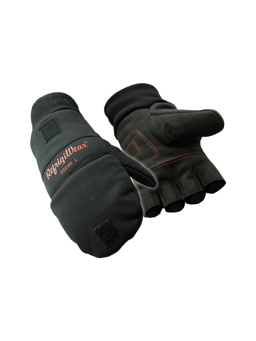 504 Softshell Convertible Mitt Black