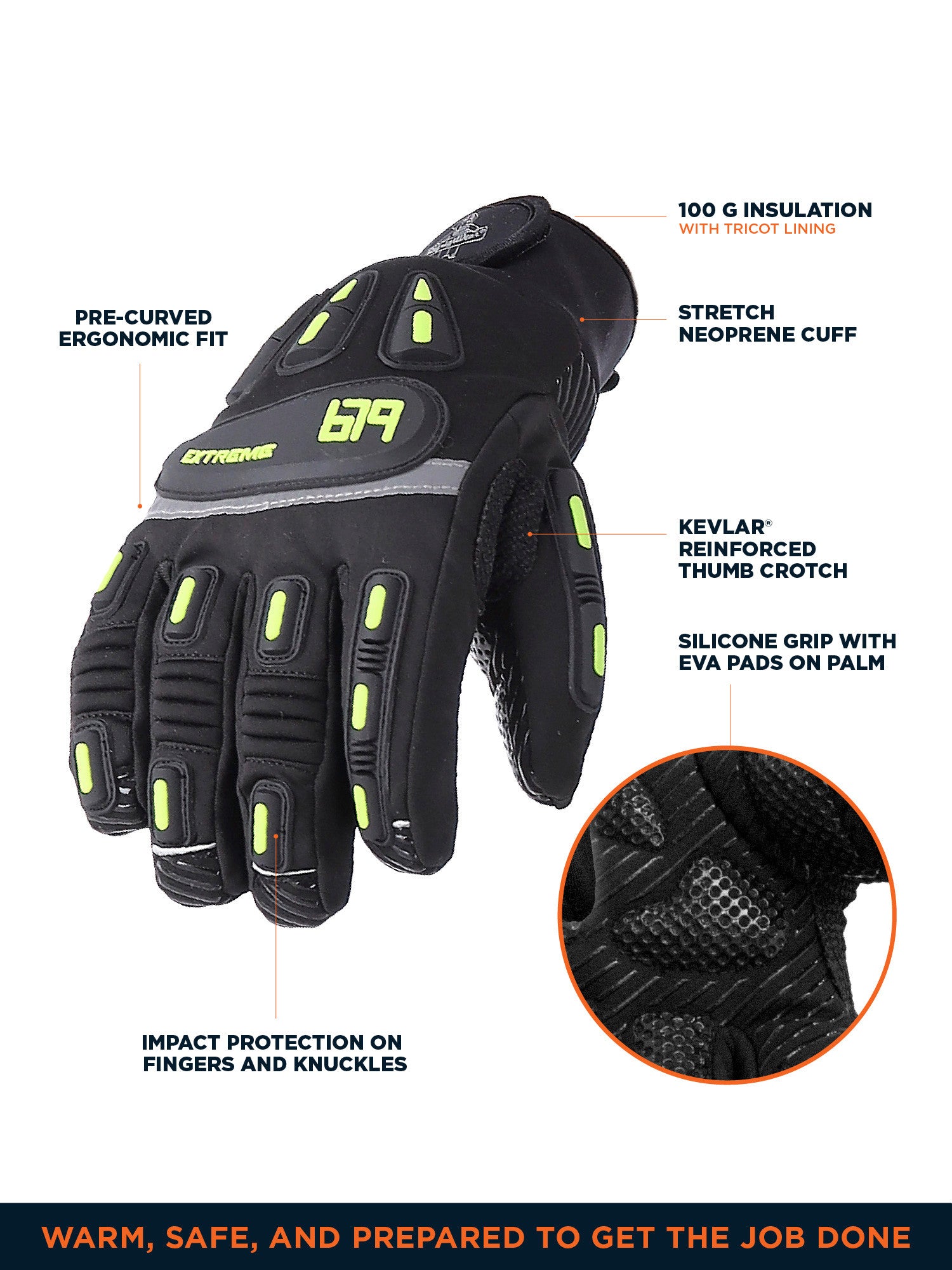 Refrigiwear 679 Extreme Freezer Glove Black