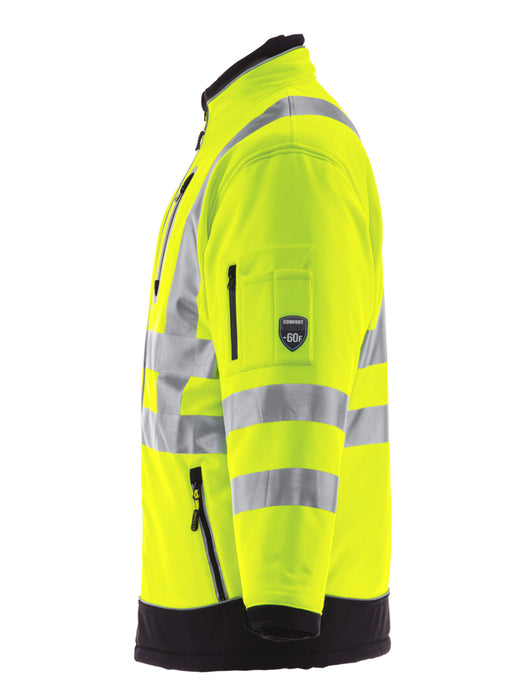 796 HiVis Extreme Softshell Jacket Lime/Black