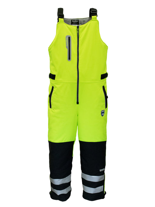 797 HiVis Extreme Softshell Bib Overalls Lime/Black