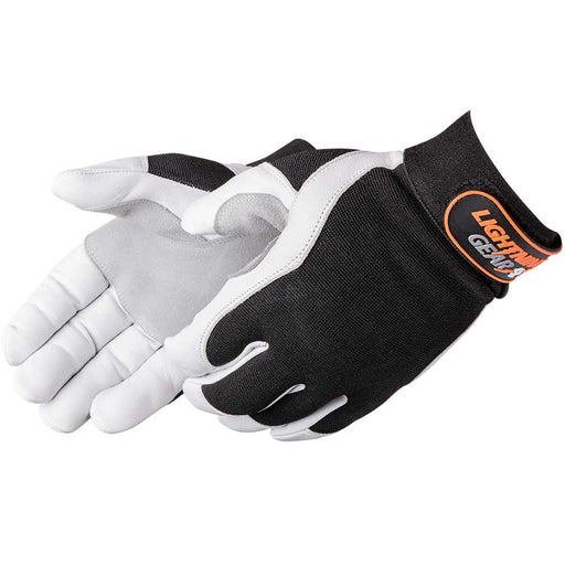 0818 DEFENDERÖ GOATSKIN MECHANIC GLOVES - Black/White