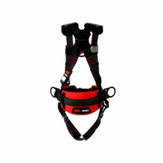 1161309 Protecta® Construction Style Positioning Harness, Standard, D-Rings, Leg Buckles, Medium/Large, Pass-Through Chest Connection