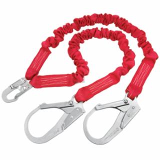 1340161  PRO Stretch Shock Absorbing Lanyard, 6 ft, Rebar Hook Connection, 2 Legs