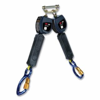 3100548 Nano-Lok™ Self Retracting Lifeline, 6 ft, Web, Single Pin Top Connector, Al Rebar Snap Hook, 420 lb, Twin Leg